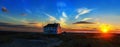 Isolated House at Cape Cod national Seashore, Massachusetts, Provincetown. USA Royalty Free Stock Photo