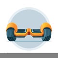 Isolated Hoverboard Illustration of Personal Transportation Technology Royalty Free Stock Photo