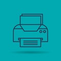 Isolated icon of Office Printer