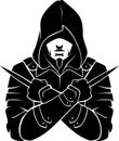 Assassin Fictional Character Silhouette Royalty Free Stock Photo