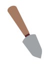 Small gardening spade with wood handle