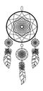 ISOLATED IMAGE OF A DREAM CATCHER ON A WHITE BACKGROUND Royalty Free Stock Photo