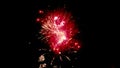 isolated image of a firework show