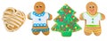 Isolated image of ginger cookies closeup