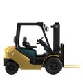 Isolated industrial forklift