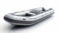 isolated inflatable boat on white background