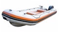 isolated inflatable boat on white background