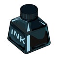 Isolated Ink Bottle Cartoon - Vector Illustration