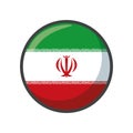 Isolated iran flag icon block design