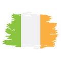 Isolated Irish flag