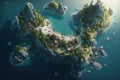 Isolate Island of a fantasy world