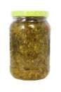 Jar of Pickle Relish Royalty Free Stock Photo