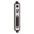 Isolated jewish mezuzah