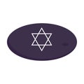 Isolated jewish star of david icon Vector Royalty Free Stock Photo