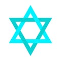Isolated jewish star Royalty Free Stock Photo