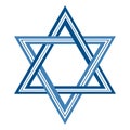 Isolated jewish star Royalty Free Stock Photo