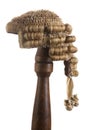 Isolated judge's wig Royalty Free Stock Photo