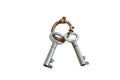 Isolated Keys on White Royalty Free Stock Photo