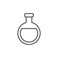 Isolated laboratory flask vector design
