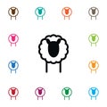 Isolated Lamb Icon. Livestock Vector Element Can Be Used For Livestock, Lamb, Sheep Design Concept. Royalty Free Stock Photo