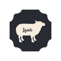 Isolated lamb livestock animal design Royalty Free Stock Photo