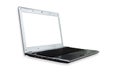 Isolated laptop with blank space on white background