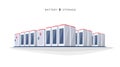 Isolated large battery cloud storage system