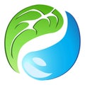 Leaf drop Tai Chi symbol