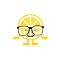 Isolated Lemon cute smile character