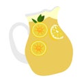 Isolated lemonade jar Royalty Free Stock Photo