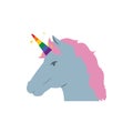 Isolated lgtbi unicorn vector design