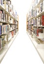 Isolated Library Shelves Royalty Free Stock Photo