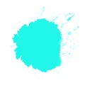 Isolated light blue color blob