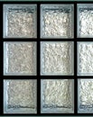 Six colors panel glass box window isolated in black background Royalty Free Stock Photo