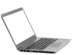 Isolated lightweight laptop computer white screen Royalty Free Stock Photo