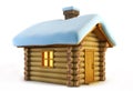 Isolated loghouse Royalty Free Stock Photo