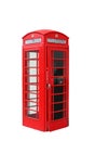 Isolated London Telephone Booth