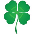 Isolated luck clover for Saint Patrick celebration Royalty Free Stock Photo