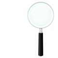 Isolated Magnifying glass on transparent background