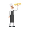 Isolated male chef. Royalty Free Stock Photo