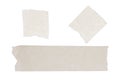 Isolated of masking tape sticky on white paper background
