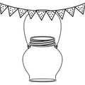 Isolated mason jar design