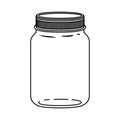 Isolated mason jar design Royalty Free Stock Photo