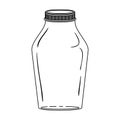 Isolated mason jar design