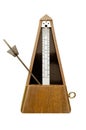 Isolated mechanical metronome Royalty Free Stock Photo