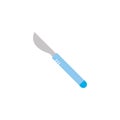 Isolated medical knife icon flat design