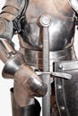 Isolated medieval armor.