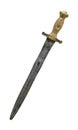 Isolated Medieval Dagger Or Sword