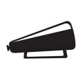 Isolated megaphone silhouette Royalty Free Stock Photo