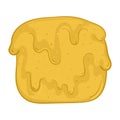 Isolated melted butter Dairy product icon Vector